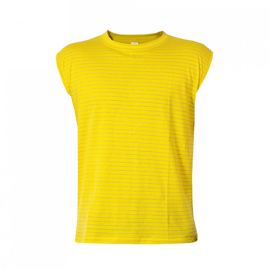 Tričko PXT Antistatic wear žluté bez rukávů "U" 160 g/m2